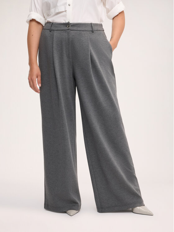 Fiorella Rubino Fiorella Rubino Pantaloni di tessuto P067L002458N013 Grigio Flared Fit