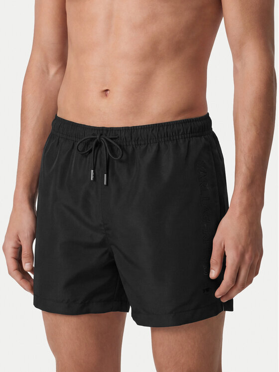 KARL LAGERFELD KARL LAGERFELD Kupaće gaće i hlače B1M46001 Crna Regular Fit