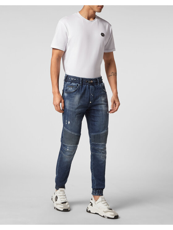 PHILIPP PLEIN PHILIPP PLEIN Jeansy 1371 Niebieski jasny Jegging Fit