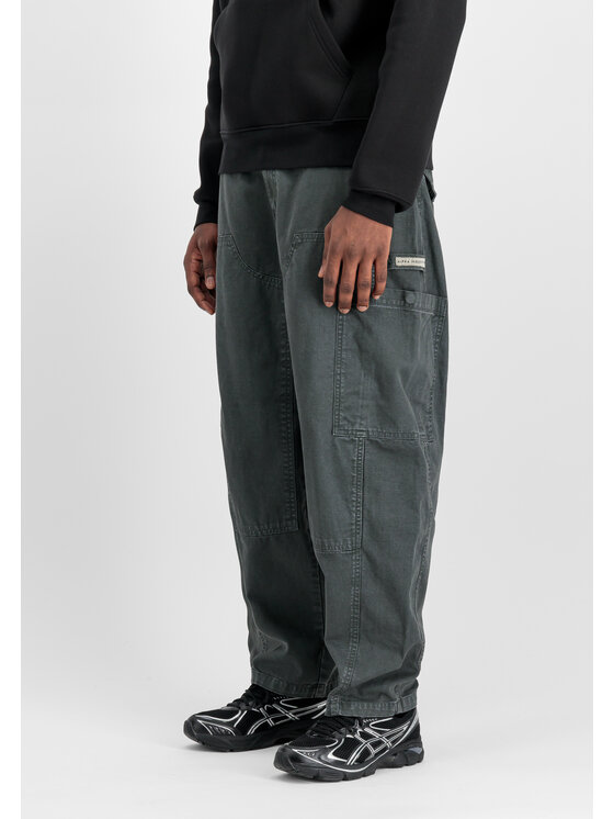 Alpha Industries Alpha Industries Spodnie cargo Workwear Deck Pant Szary Tapered Leg
