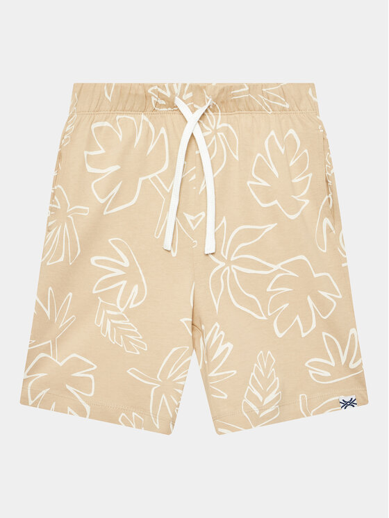 United Colors Of Benetton United Colors Of Benetton Auduma šorti 34D3C902B Bēšs Regular Fit