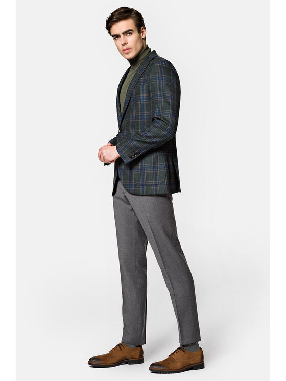 Lancerto Lancerto Marynarka MA099222000011 Zielony Slim Fit