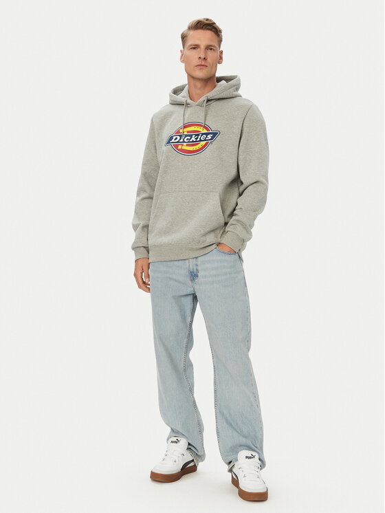 Dickies Dickies Bluza Icon Logo DK0A4XCBGYM Szary Regular Fit