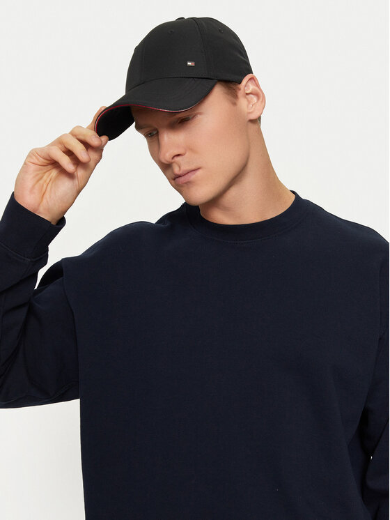 Tommy Hilfiger Kapa S šiltom Corp 6 Panel AM0AM13336 Črna