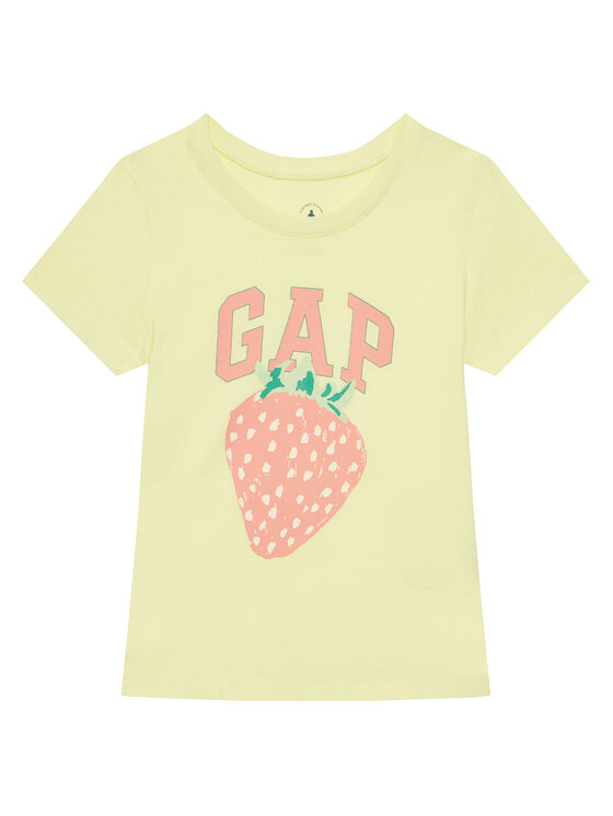 Gap Gap Tricou 710285-03 Galben Regular Fit