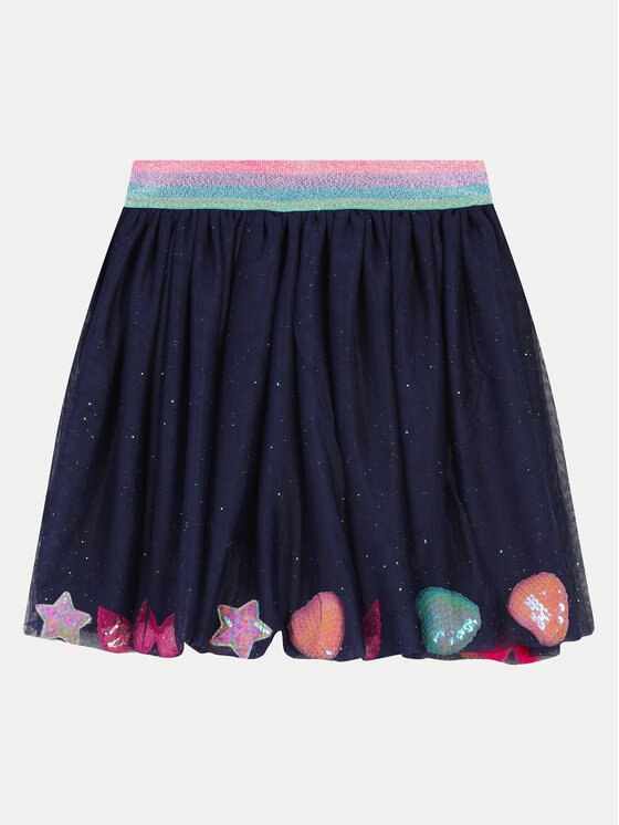 Billieblush Billieblush tylová sukně U20417 Tmavomodrá Regular Fit