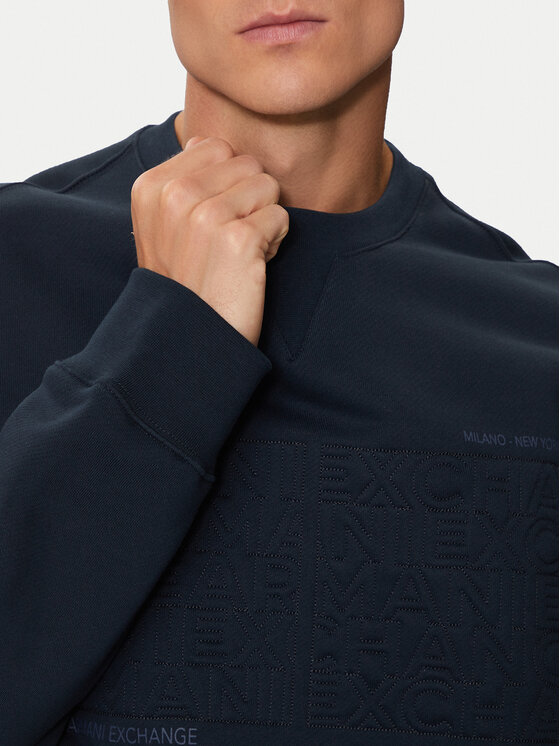 Armani Exchange Armani Exchange Pulóver 6DZMAA ZJKAZ 1510 Sötétkék Regular Fit
