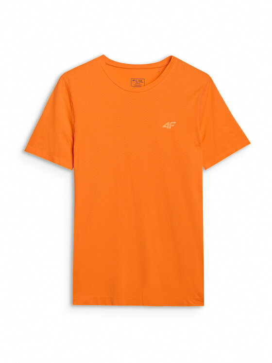 4F 4F Koszulka techniczna BLAST Pomarańczowy Slim Fit
