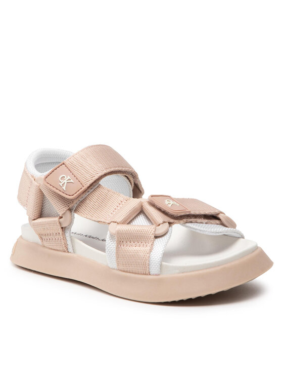 Calvin Klein Jeans Calvin Klein Jeans Sandały Velcro Sandal V3A2-80210-0034 Beżowy