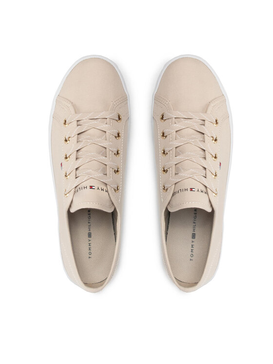 Tommy Hilfiger Tommy Hilfiger Tenniskingad Essential Sneaker FW0FW06664 Beež