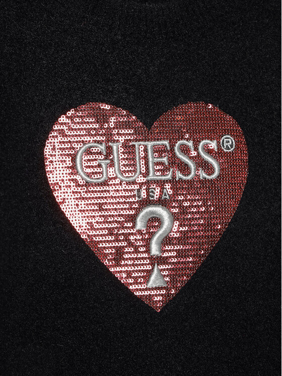Guess Guess Džemper K3BR02 Z2YA0 Crna Regular Fit