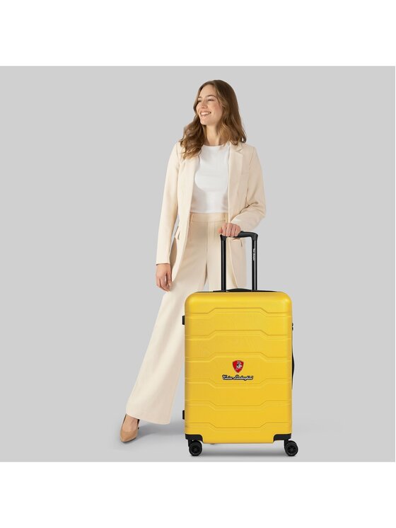 Tonino Lamborghini Tonino Lamborghini Walizka średnia 320242 Żółty