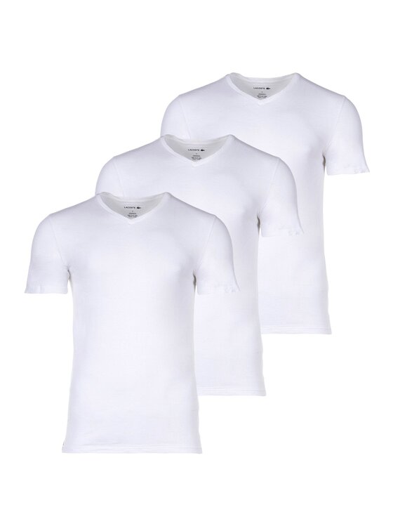Lacoste T-Shirt 28662 Biały Slim Fit