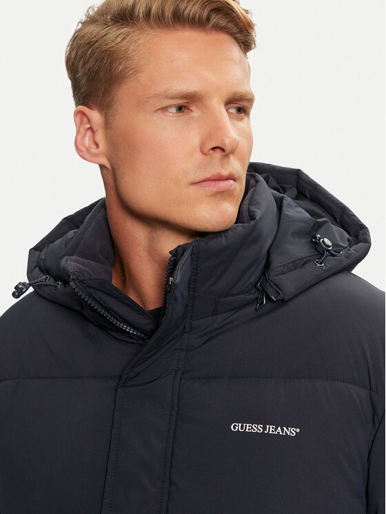 Guess Jeans Guess Jeans Зимно палто M4BL26 WGII2 Тъмносин Regular Fit