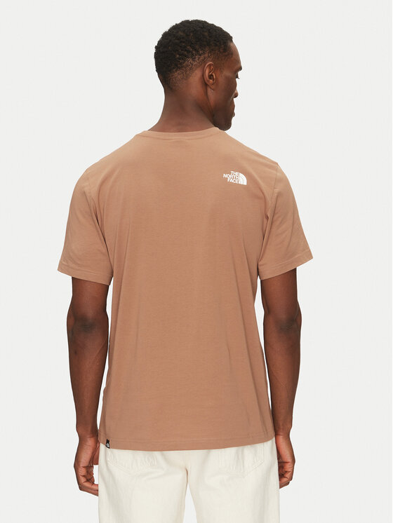 The North Face The North Face Majica Easy NF0A8A6C Rjava Regular Fit
