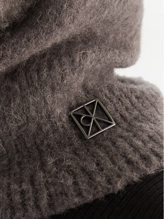 Calvin Klein Calvin Klein Kapuzenmütze Emblem Brushed LV04D8068G Grau