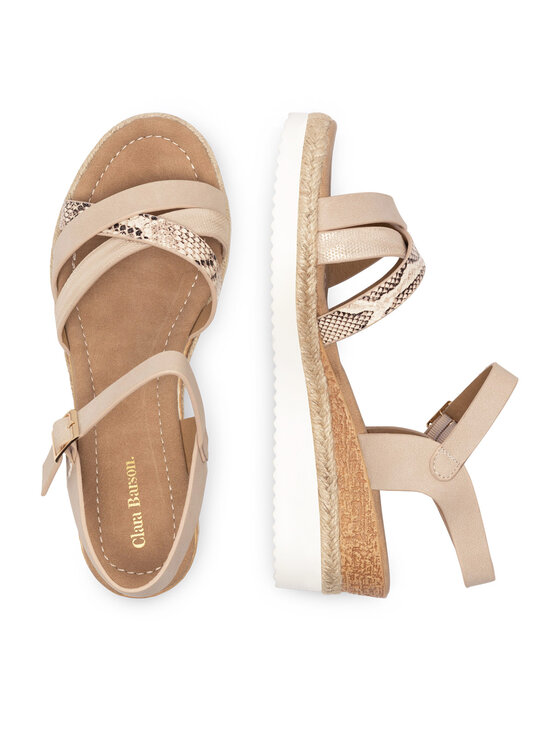 Clara Barson Clara Barson Espadryle WYL0510-04 Beżowy