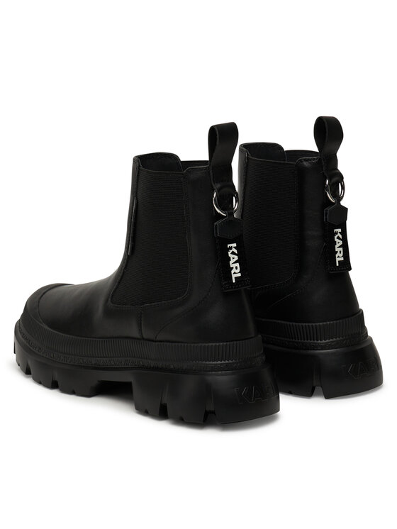 KARL LAGERFELD KARL LAGERFELD Kotníková obuv s elastickým prvkem KL43545 Černá