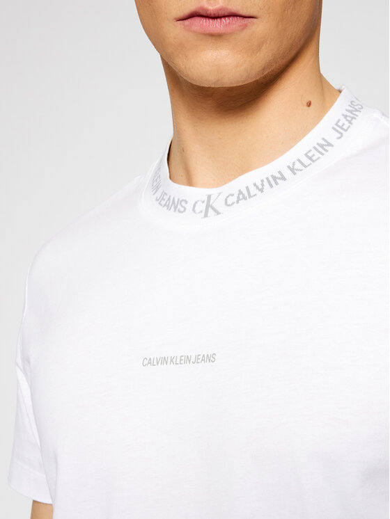Calvin Klein Jeans Marškinėliai J30J317096 Balta Regular Fit • Modivo.lt