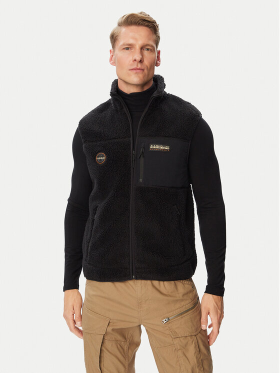 Napapijri Napapijri Sportinė liemenė Yupik V 2 NP0A8B8R Juoda Regular Fit