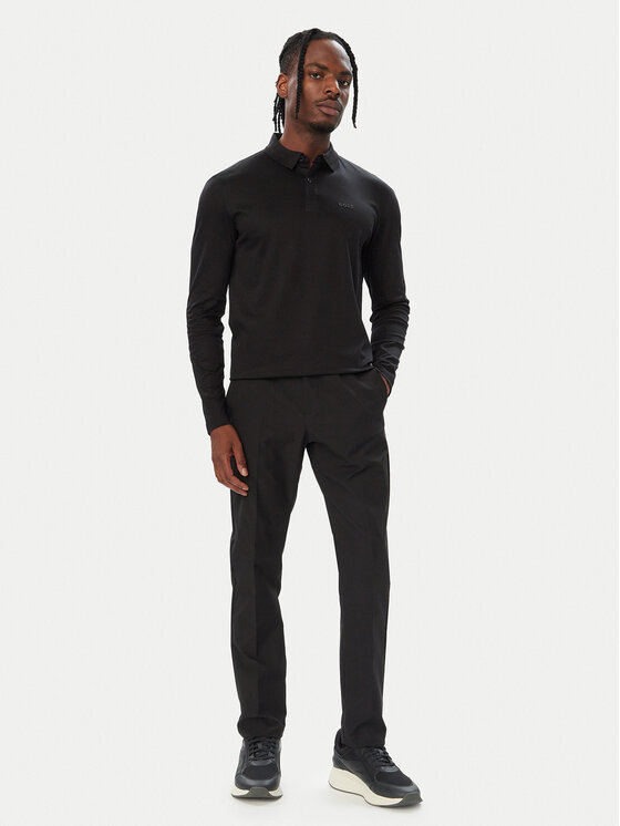 BOSS BOSS Polo Pirol 50544335 Melns Regular Fit