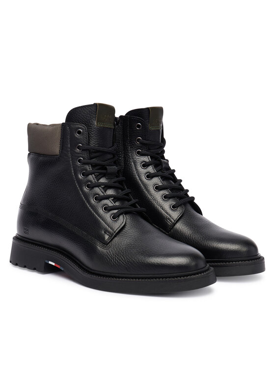 Tommy Hilfiger Tommy Hilfiger Kozačky Comfort Lwt Wrm Mx FM0FM05595 Černá