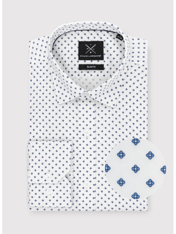 Pako Lorente Pako Lorente Koszula P24SF-1X-018 Biały Slim Fit