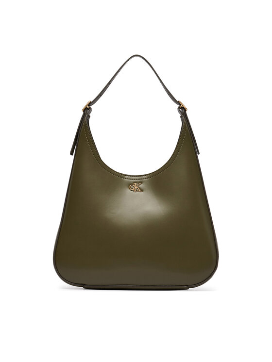 Calvin Klein Calvin Klein Torebka Ck Medium Shoulder Bag LV04F3522G Zielony ciemny