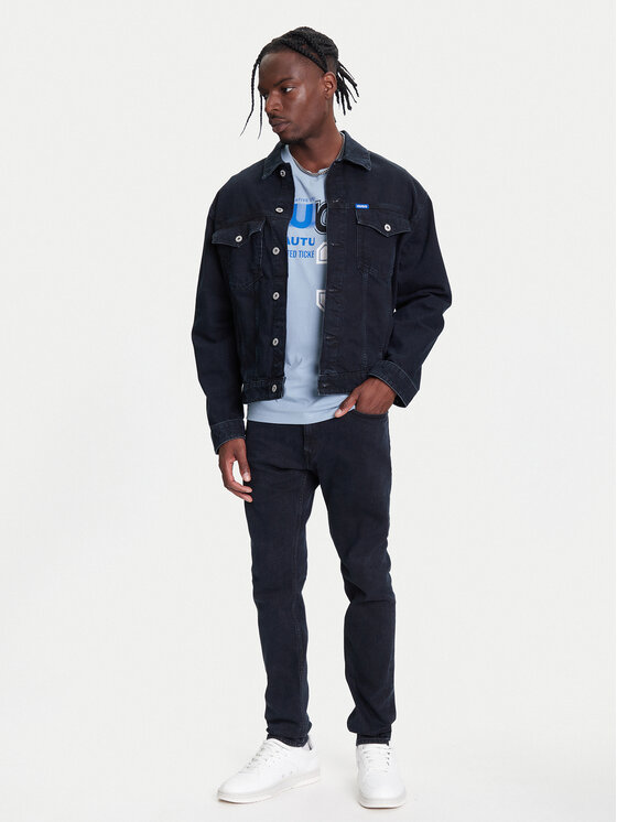 HUGO HUGO Jeansová bunda Dex 50541714 Tmavomodrá Regular Fit