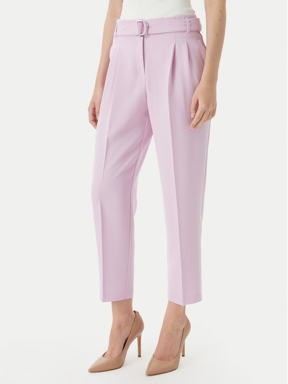 BOSS BOSS Hlače iz tkanine Tapiah 50490037 Vijolična Regular Fit