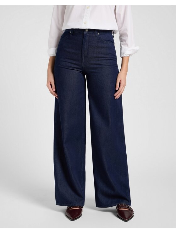 Lee Lee Jeansy STELLA Niebieski Loose Fit