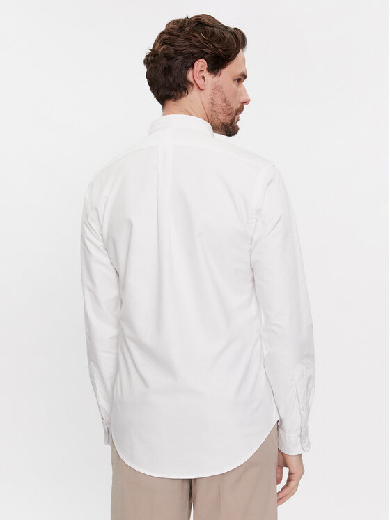 Polo Ralph Lauren Polo Ralph Lauren Marškiniai 710767441007 Balta Slim Fit