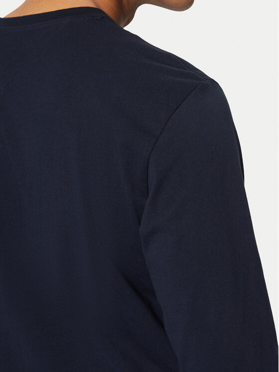 Tommy Jeans Tommy Jeans Hosszú ujjú Linear DM0DM21138 Sötétkék Slim Fit