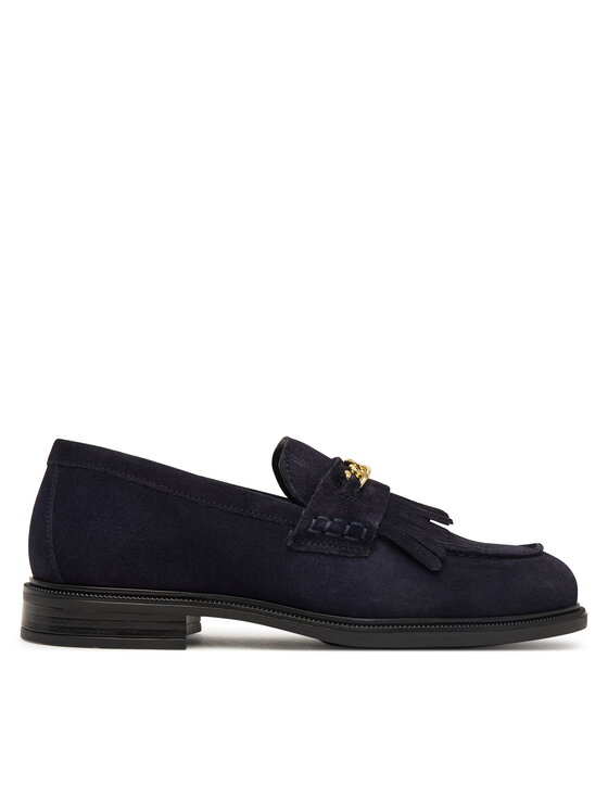 Tommy Hilfiger Tommy Hilfiger Loaferid Th Chain Fringe Suede Loafer FW0FW09918 Tumesinine
