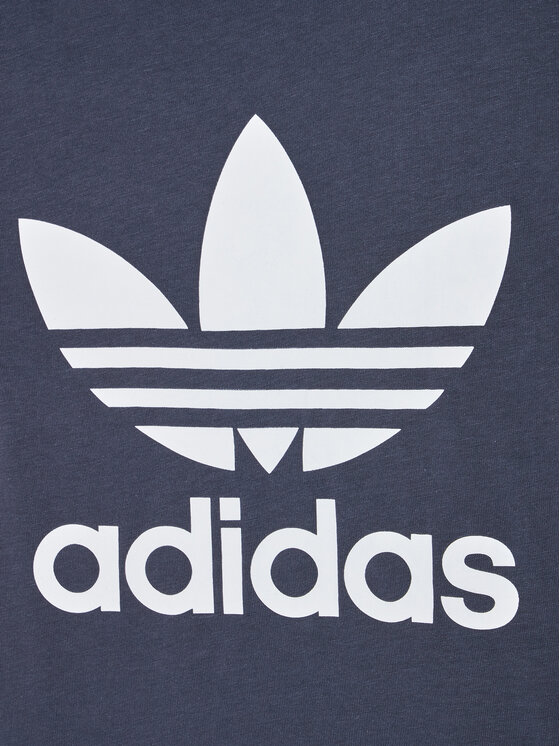 adidas adidas T-Shirt Trefoil HC9601 Granatowy Regular Fit