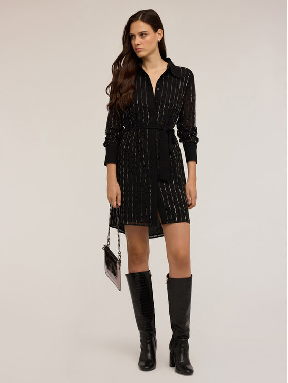 Motivi Motivi Vestito da giorno 7034Q003443N033 Nero Regular Fit