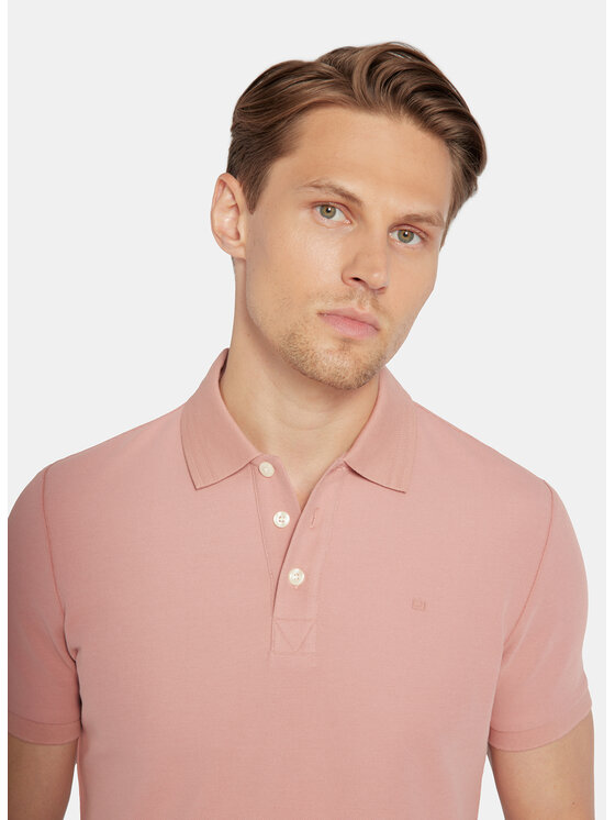 Pako Lorente Pako Lorente Polo P25WF-TX-004 Różowy Classic Fit