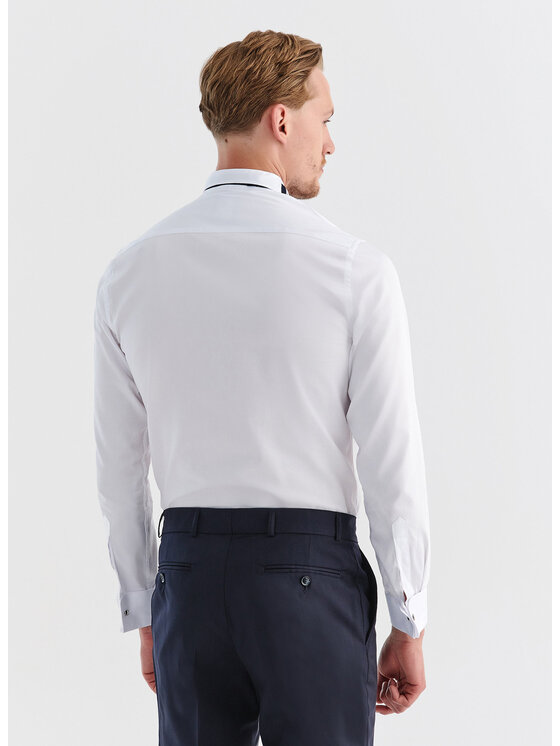 Pako Lorente Pako Lorente Koszula P000B-1X-164 Biały Slim Fit
