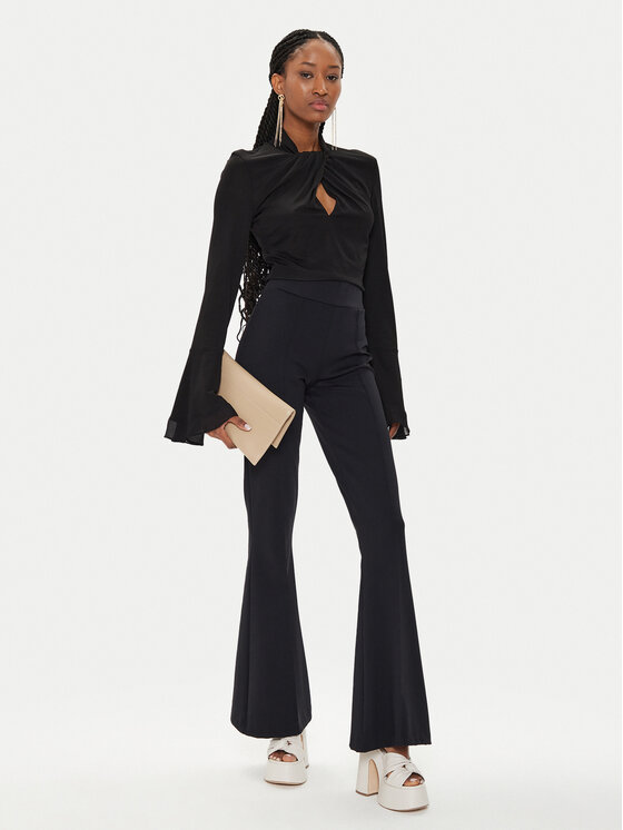 TWINSET TWINSET Bluză 241TT2099 Negru Slim Fit
