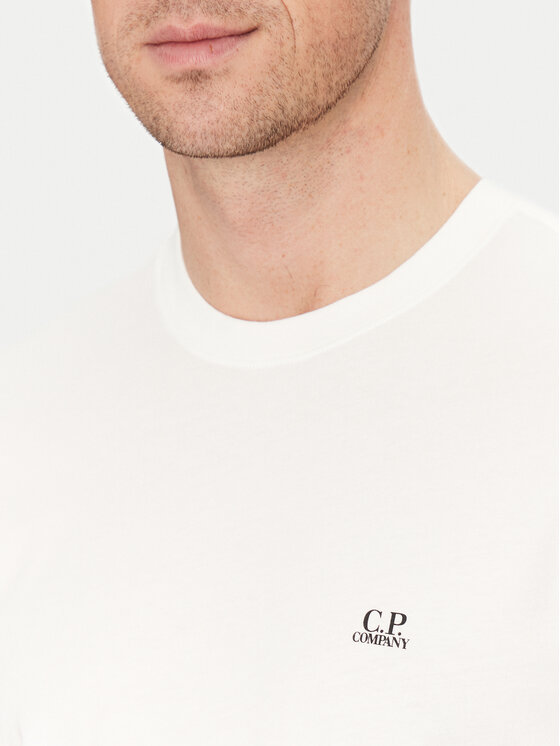 C.P. Company C.P. Company Тишърт 18CMTS030A005100W Бял Regular Fit