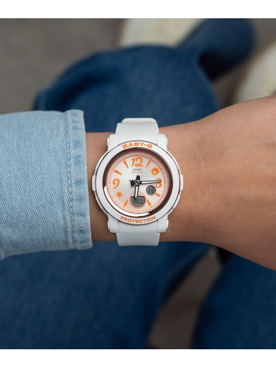 Baby-G Baby-G Zegarek Casio-BGA-290US-4AER Biały