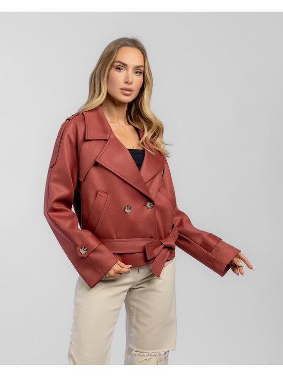 Salme Salme Prechodný kabát Bona Červená Regular Fit