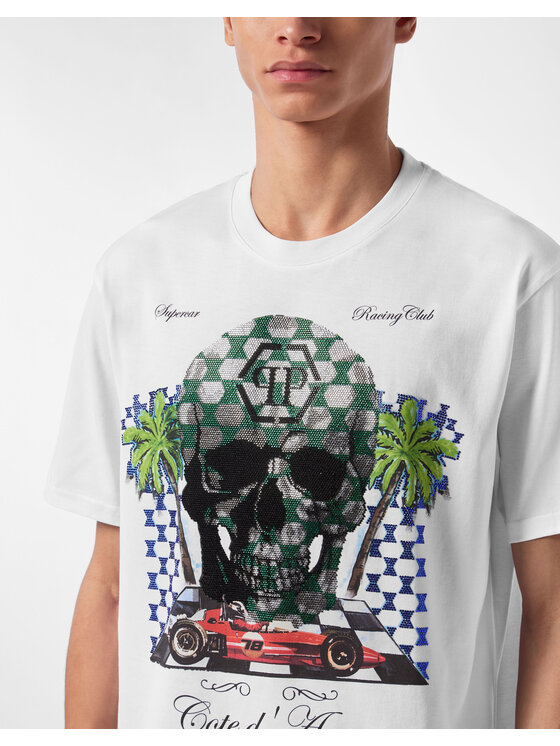 PHILIPP PLEIN PHILIPP PLEIN T-Shirt 24689 Biały Regular Fit