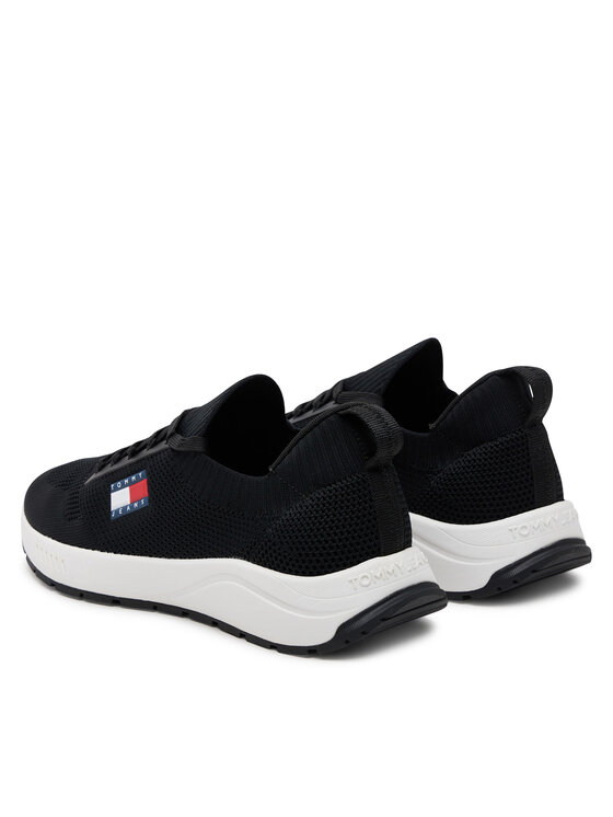Tommy Jeans Tommy Jeans Sneakersy Runner Kntitted EM0EM01555 Czarny