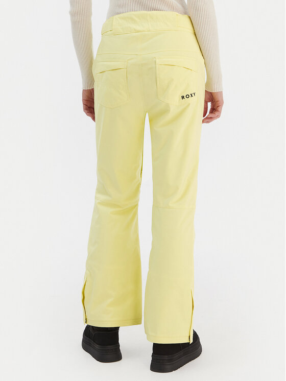 Roxy Roxy Παντελόνι snowboard Backyard ERJTP03299 Κίτρινο Tailored Fit