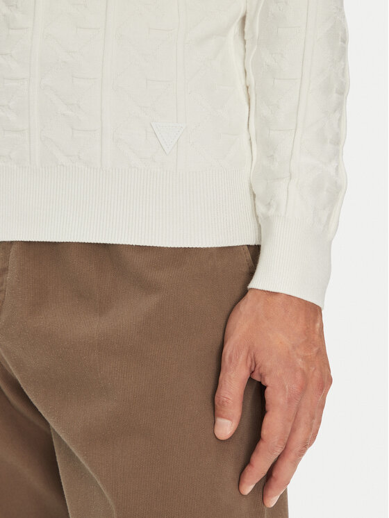 Guess Guess Πουλόβερ M5YR07 Z3FC2 Λευκό Regular Fit