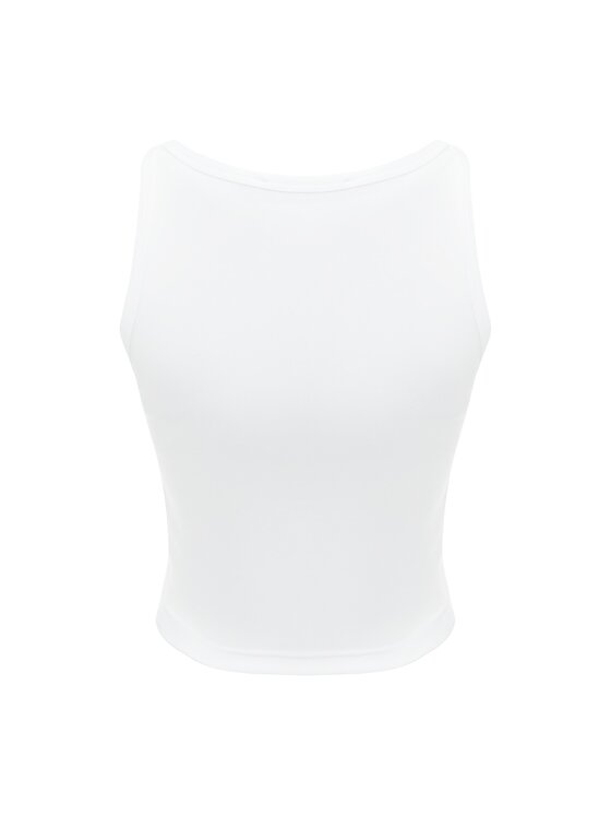 La Mania La Mania Top BASIC 3 CROP TOP Bianco Basic Fit