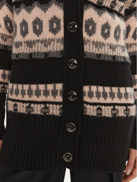 Marella Marella Kardigán Jolly 2423346102 Fekete Relaxed Fit