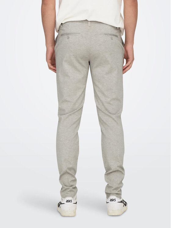 Only & Sons Only & Sons Παντελόνι chino Mark 22026326 Γκρι Slim Fit