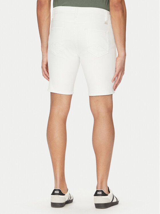 Blend Blend Τζιν σορτσάκια 20718125 Λευκό Regular Fit